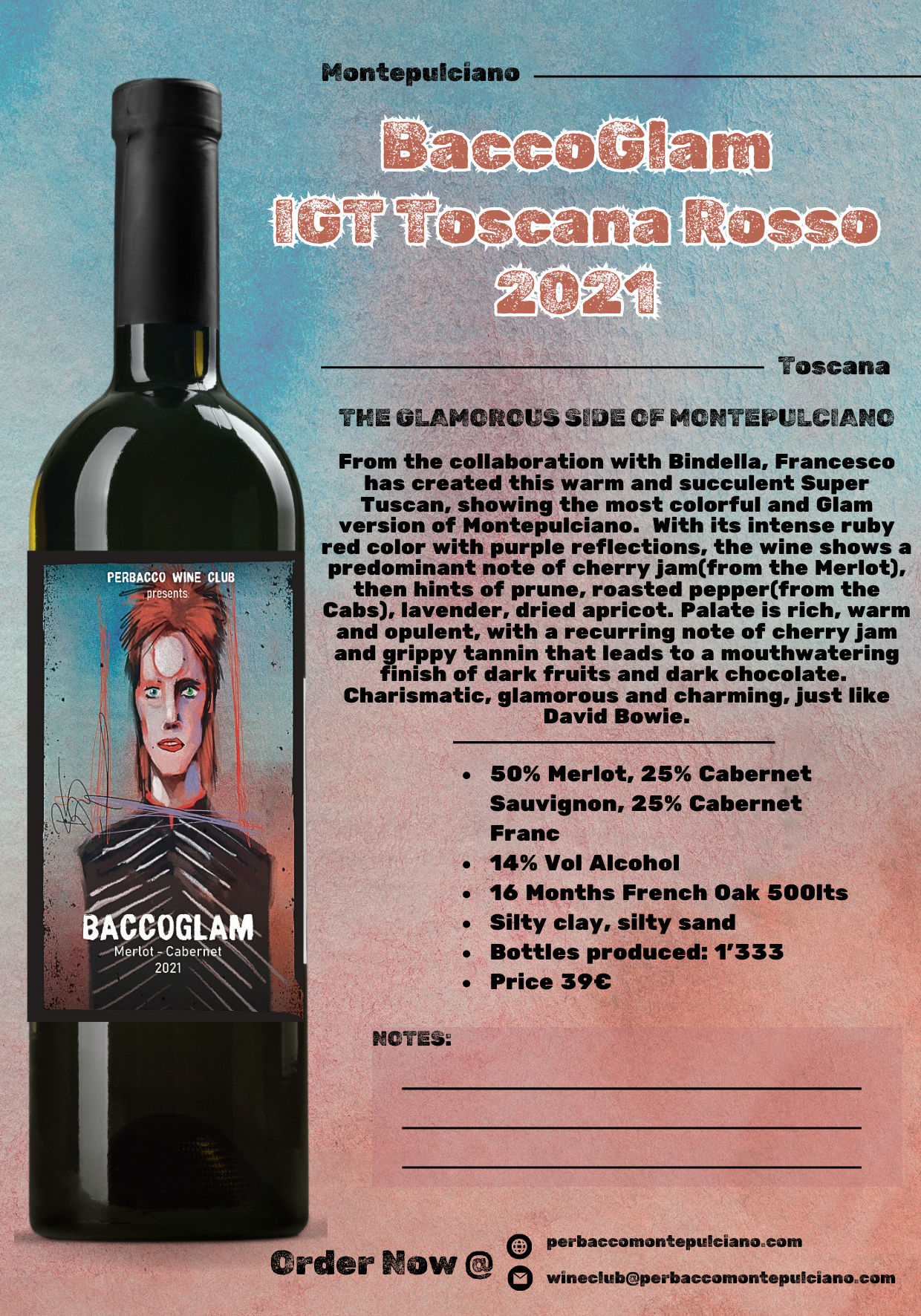 BACCO WINES SPECIAL DEAL 6 bottles