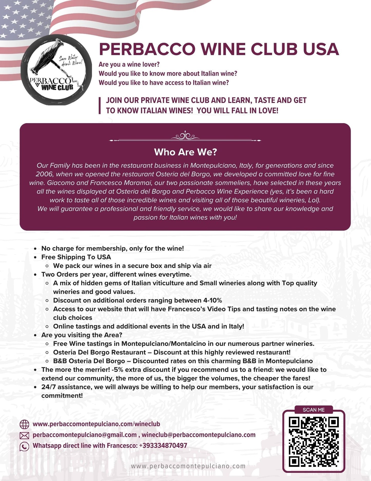 Perbacco Wine Club Gold Membership