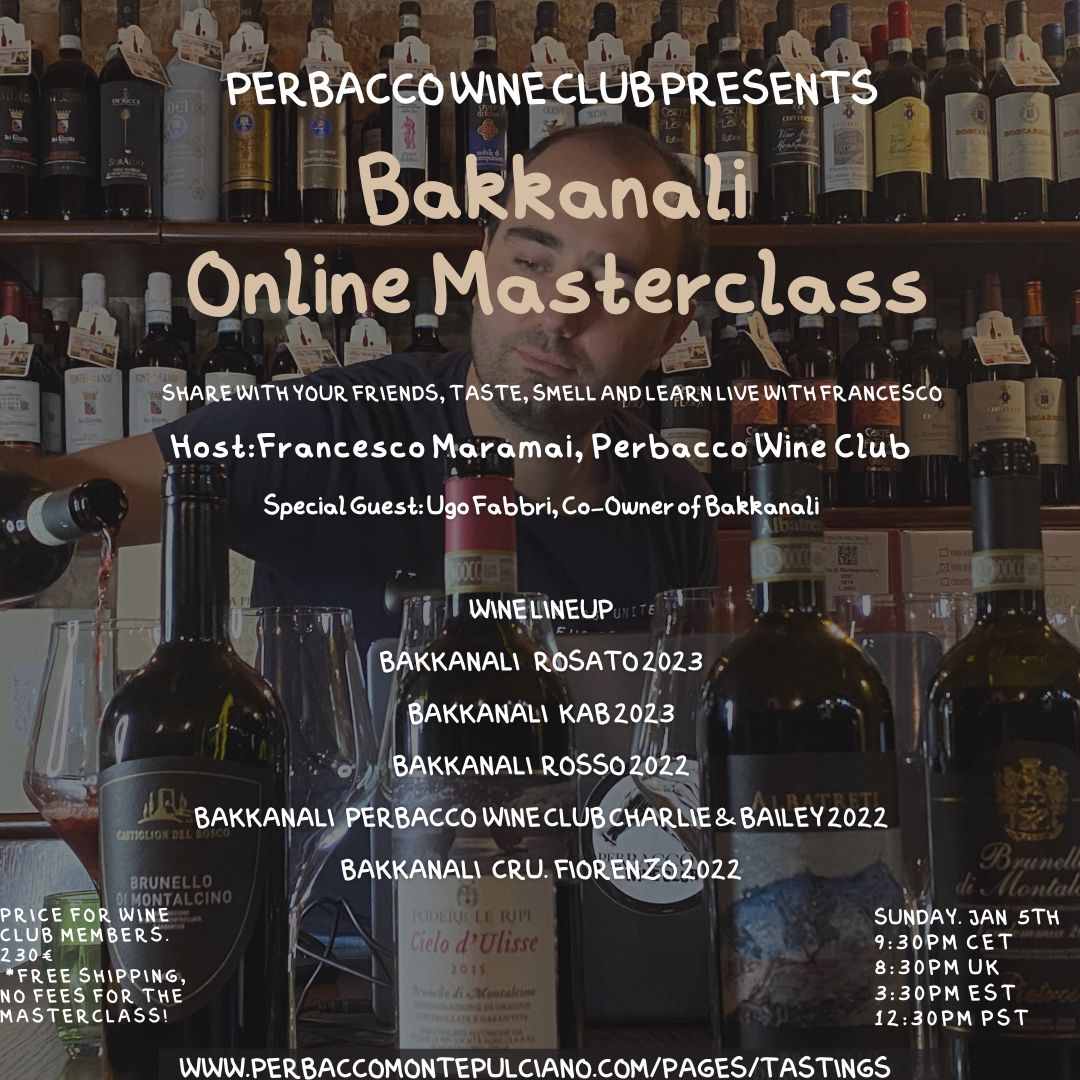 Brunello di Montalcino 2019 Online Masterclass Dec 29th, 6bts