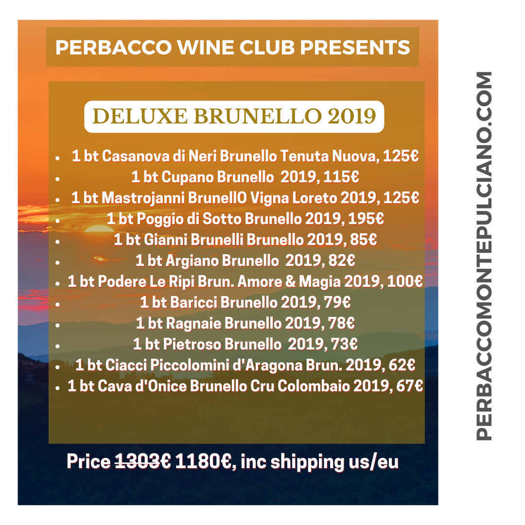 Deluxe Brunello di Montalcino 2019 bundle, 12bts