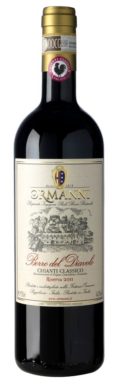 Ormanni Chianti Classico Riserva 'Borro del diavolo' 2015 Docg - Perbacco Wine Club 