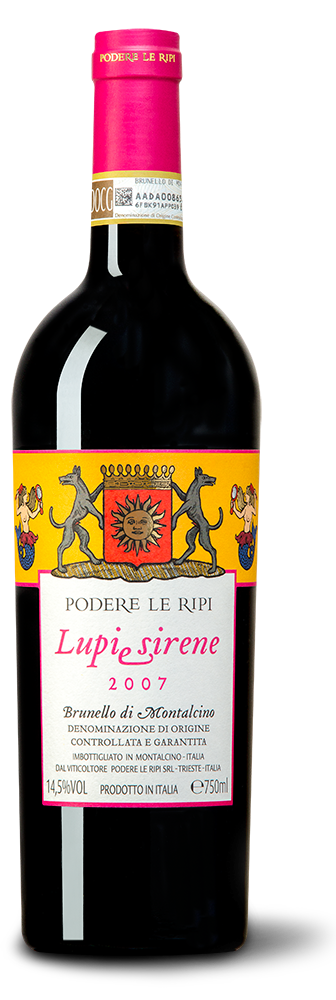 Podere Le Ripi Brunello di Montalcino 'Lupi e Sirene' Bio 2007 - Perbacco Wine Club 