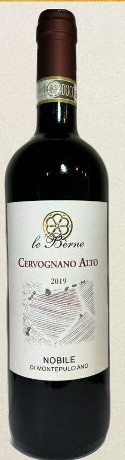 Le Berne Vino Nobile di Montepulciano Cervognano Alto Docg 2019 - Perbacco Wine Club 